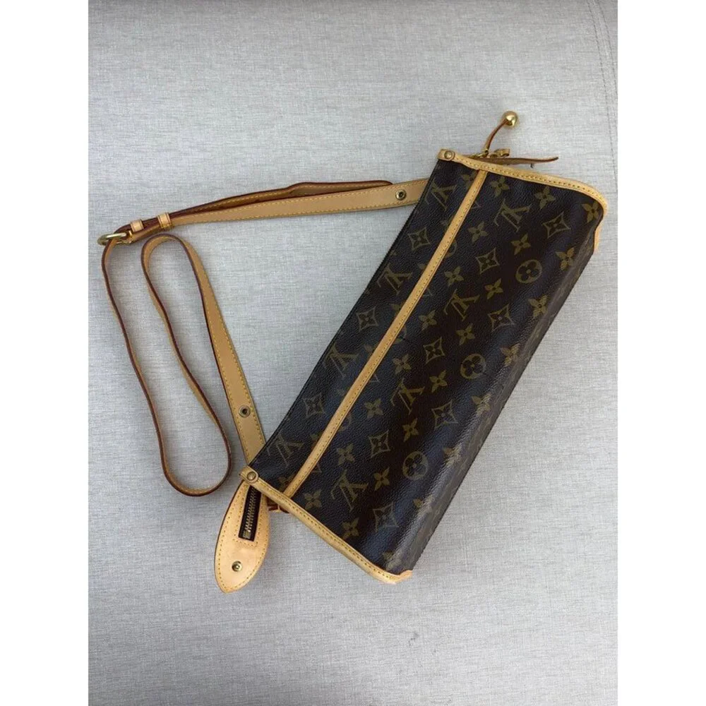 LOUIS VUITTON Brown Monogram Canvas Popincourt Long GHW